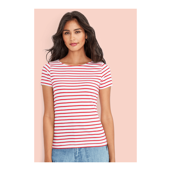 SOL'S | Ladies Round Neck Striped T-Shirt SOL'S | Ladies Round Neck Striped T-Shirt
